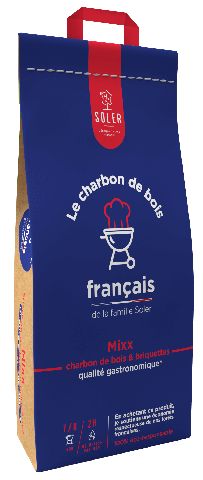 Mixx charbon de bois et briquettes Soler Pro